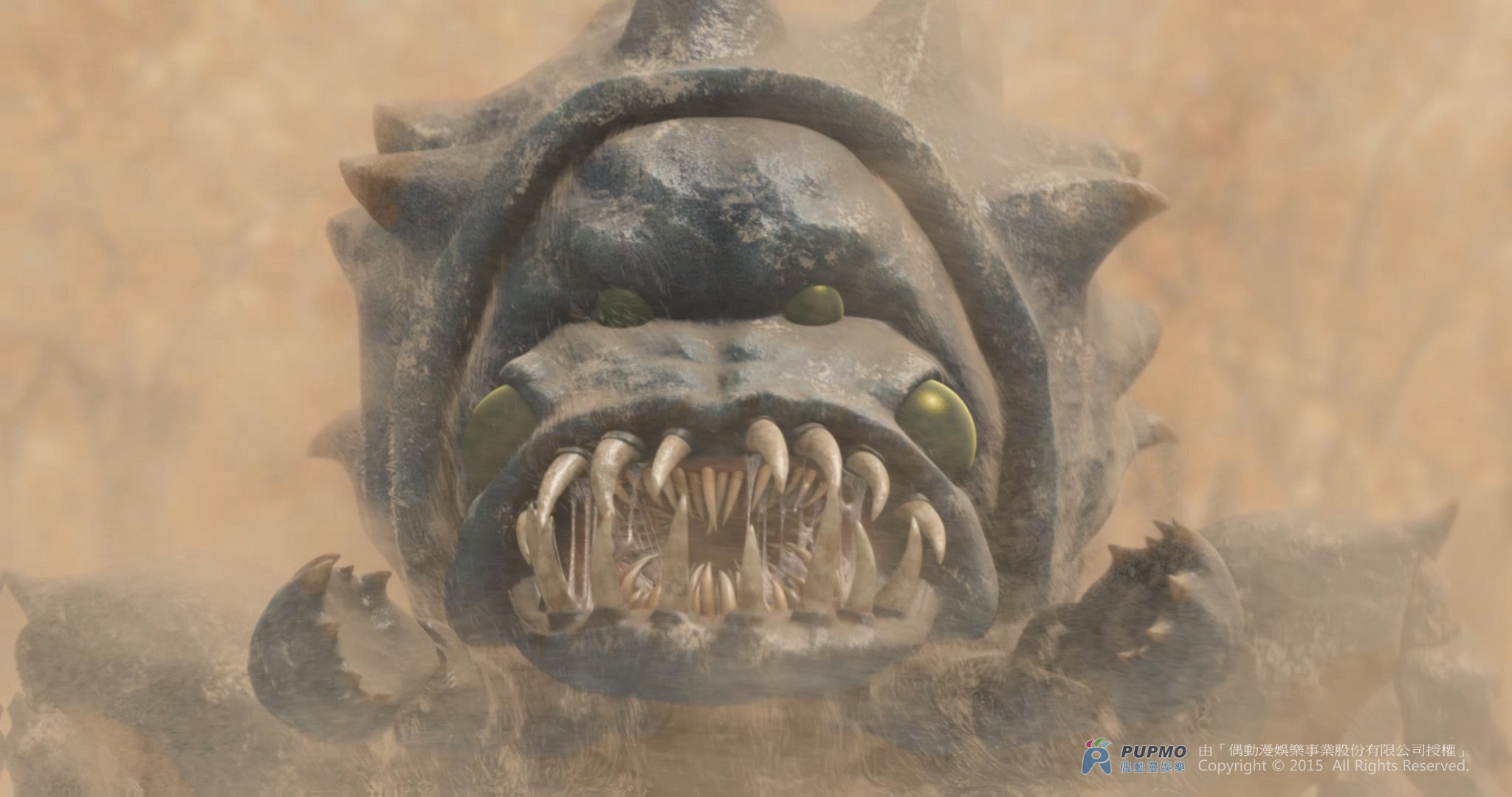 Movie - The Arti : The Adventure Begins - CGI & VFX : sand worm and the dust effect. Click to view large image.